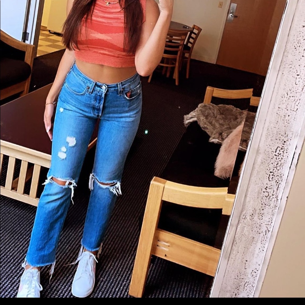 Levi 501 straight fit jeans